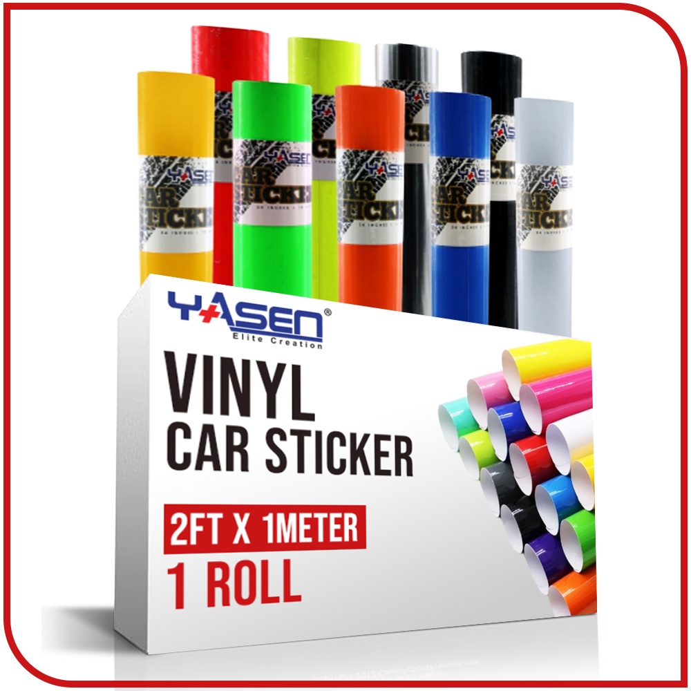Yasen Car Sticker Adhesive Vinyl Sticker (Cars/Motorcycle) Window Vinyl