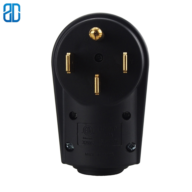 thumbnail image 2 of RVGUARD 50 Amp RV Male Plug Replacement - NEMA 14-50P, 125/250V, With Safety Disconnect Handle (Green) 2 of 14