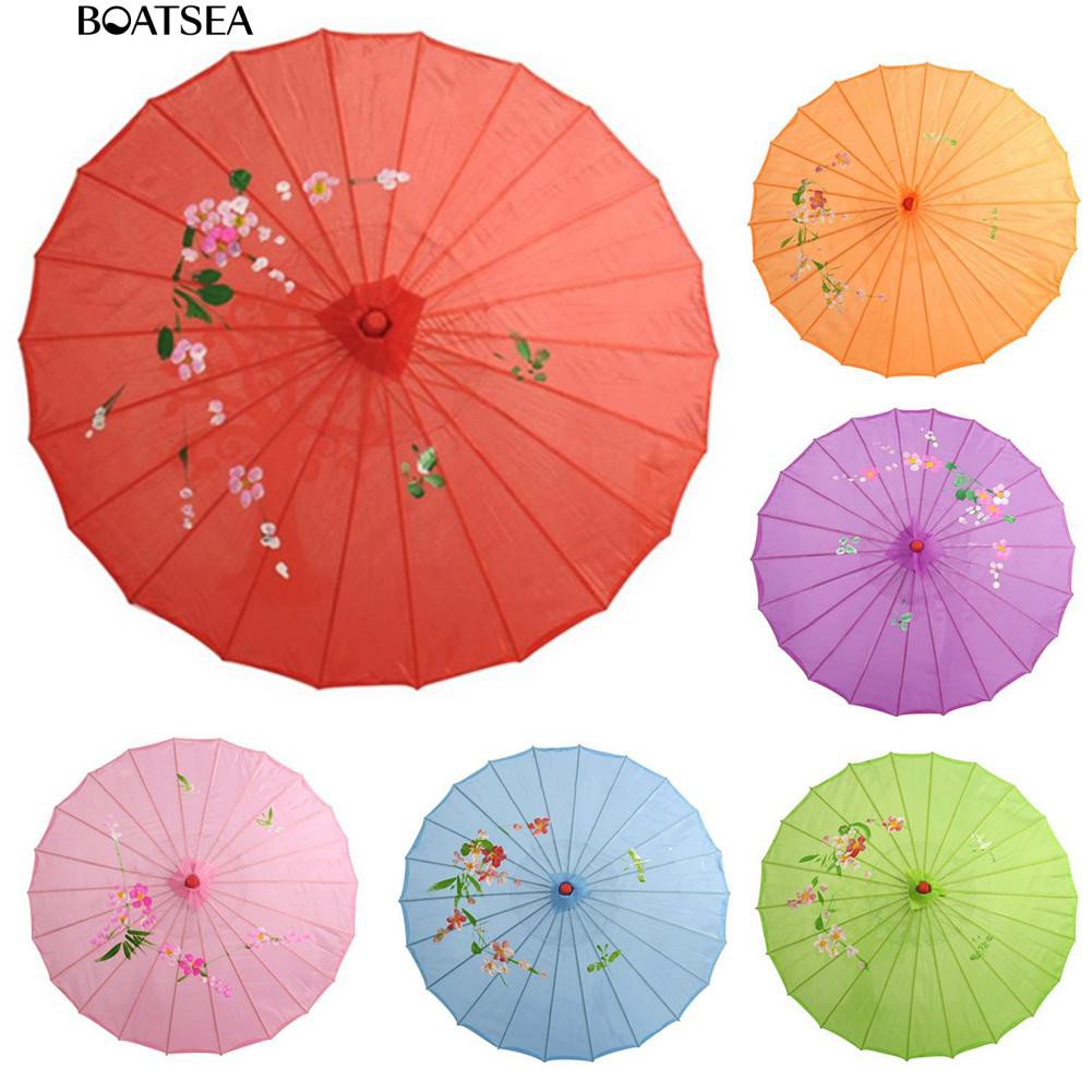 Boatsea Chinese Vintage Silk Umbrella Parasol Dance Props | Shopee ...