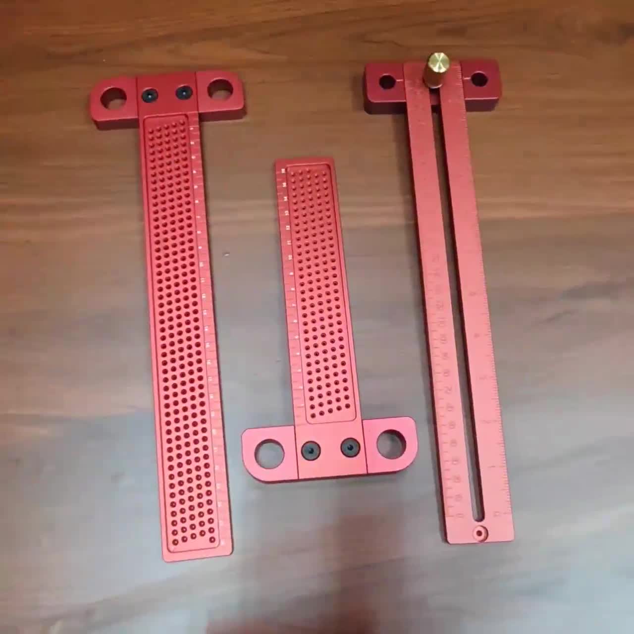 Technical ruler T- 160 and T- 260 red Anode aluminum | Shopee Philippines