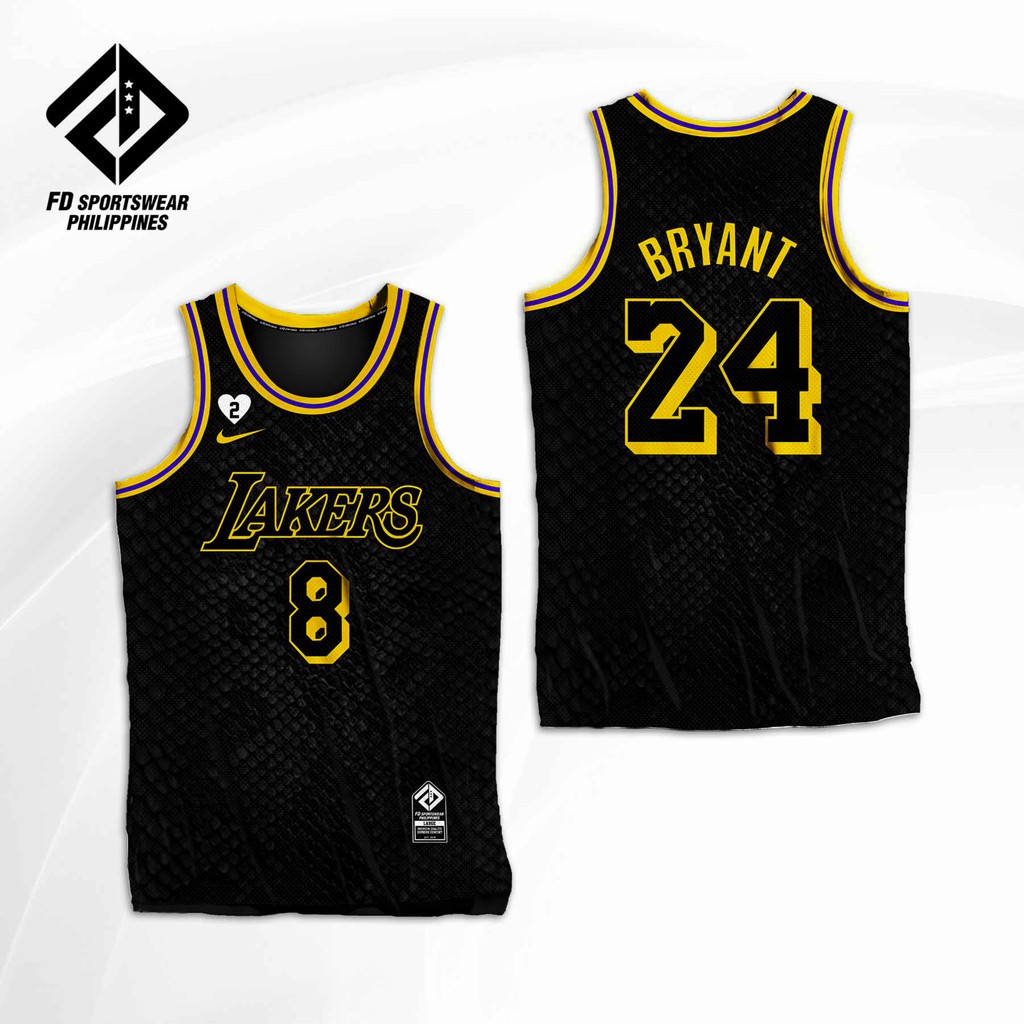 Mamba black hot sale lakers jersey