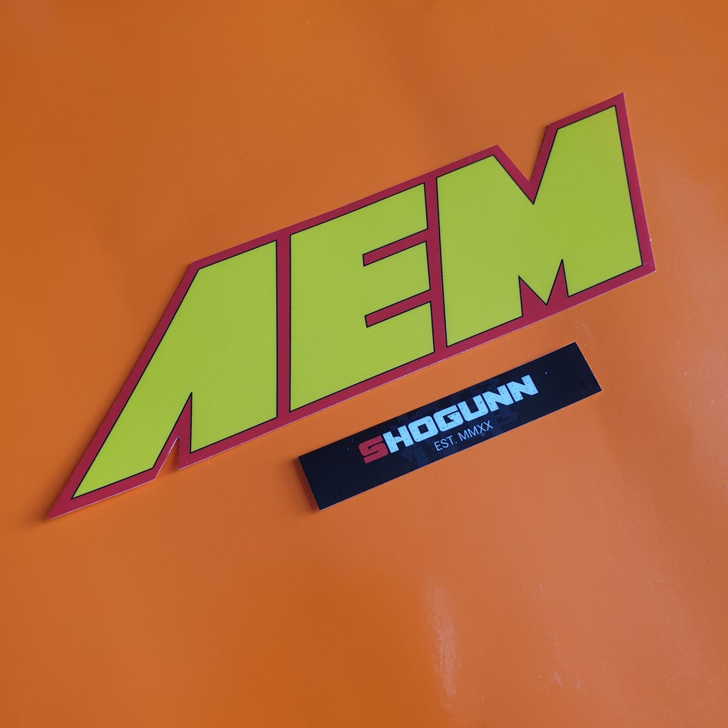JDM AEM Car Logo Laminated Vinyl Stickers | Shopee Philippines