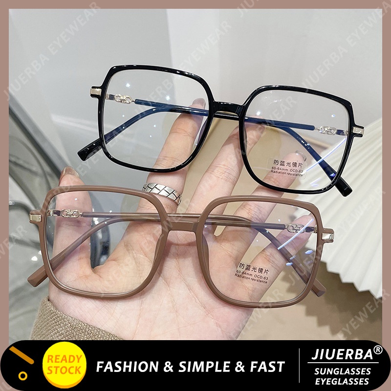 Jiuerba Cod Korean Style Fashion Square Frame Eyeglasses For Women