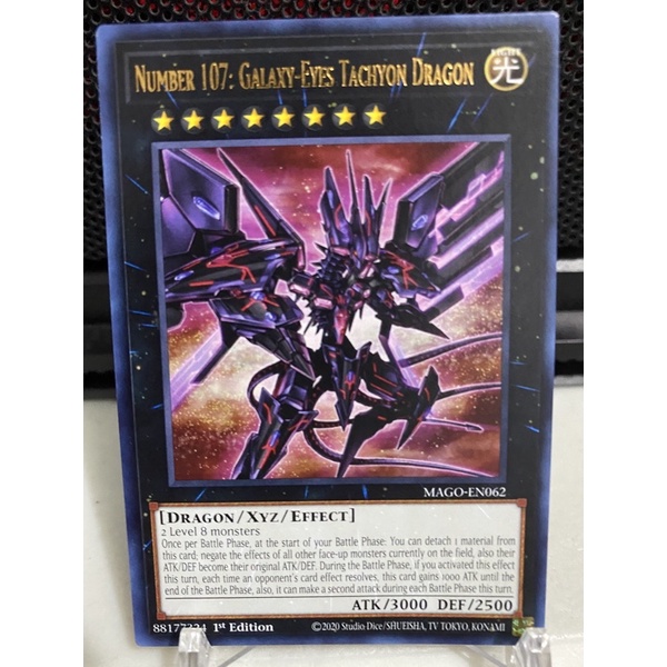Yu-Gi-Oh! Carta Number 107: Galaxy-Eyes Tachyon Dragon (MP14-EN024) – 1st Edition Ultra Rare