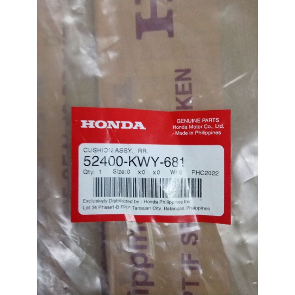 Honda Genuine Stock Rear Shock 52400kwy681 for Honda Wave 100/125/Alpha ...