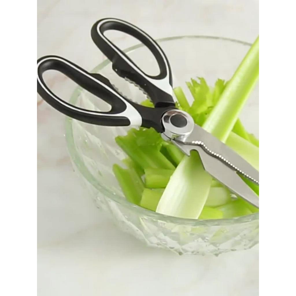 Kitchen Scissor Heavy Duty Ultra Sharp Premium Multi-Function Cooking ...