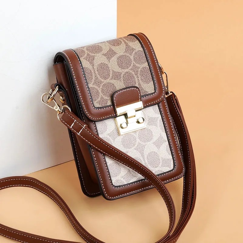 Ladies New Trendy Mobile Phone Bag Fashion One Shoulder Messenger