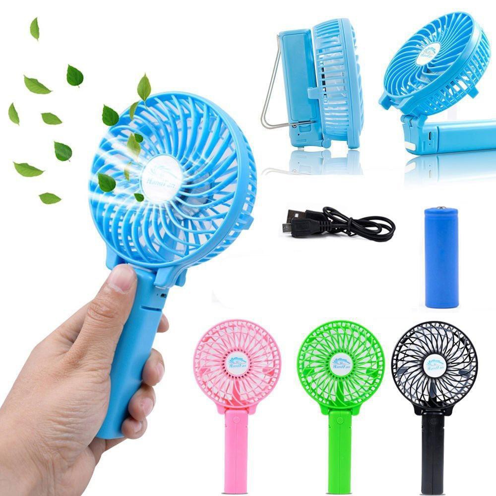 Handy Mini Fan, USB Rechargeable Folding Fan==COD== | Shopee