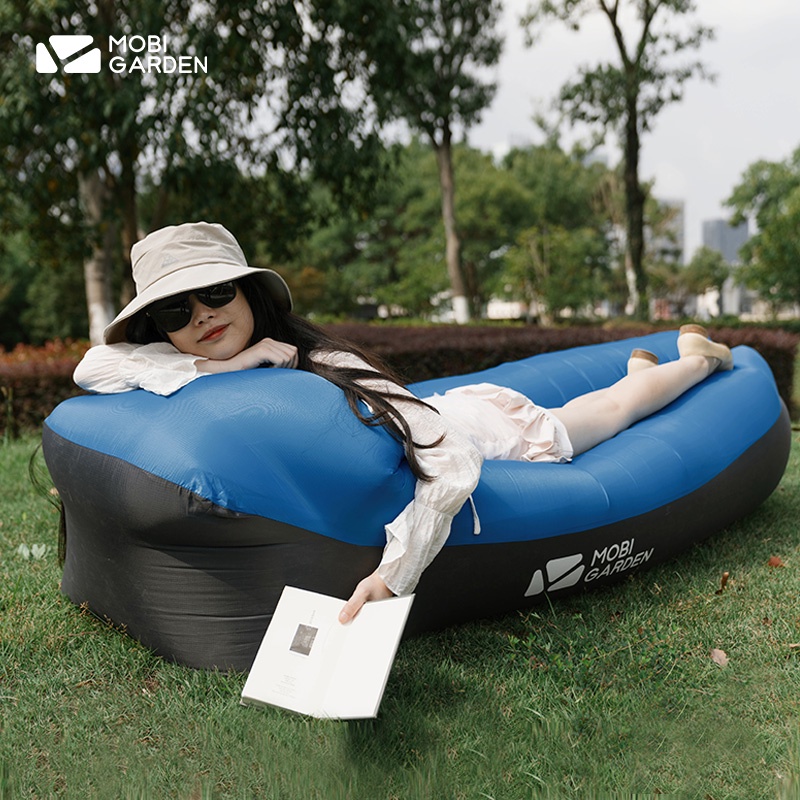 chairs MU Gaodi outdoor camping air sofa bed lunch break beach portable lazy inflatable sofa inflat Shopee Philippines