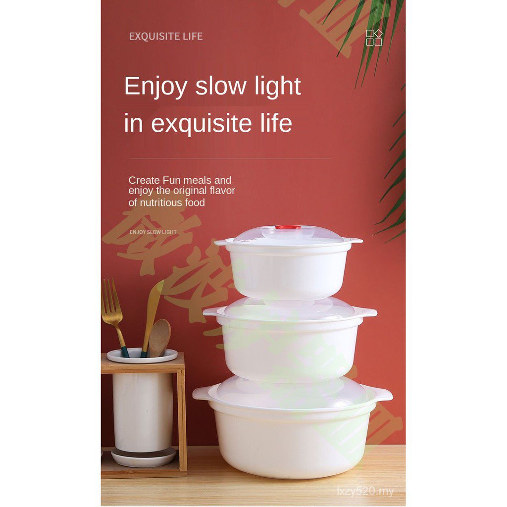 Anna's Home.Microwave Oven Heating Vessel Hot Rice Container Preservation Lunch Box Instant