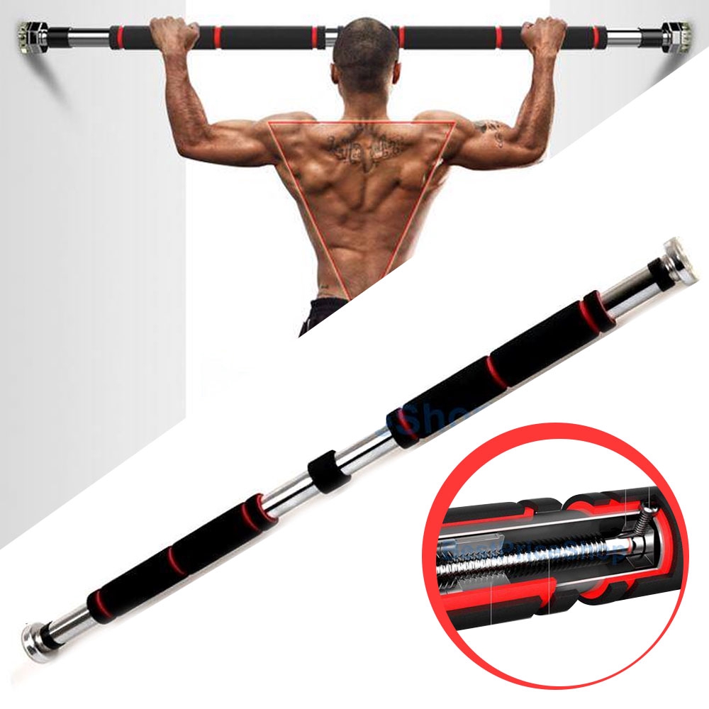 Door And Hall Way Gym Pull Up Bar 60 100 cm Red Shopee Philippines