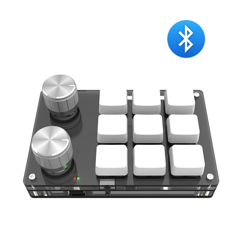 Rdxone Programming Macro Keyboard Custom Knob Keyboard 9 Key 2 Knob ...