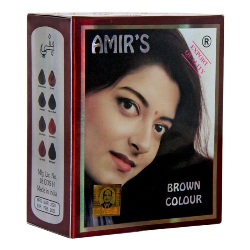 Amir's Hair Color With Natural Henna 6sachets | Shopee Philippines