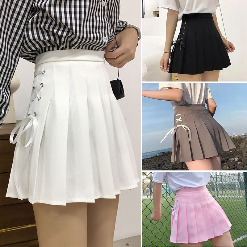 Women's skirts, half-length skirts, female new pleated skirts, students ...