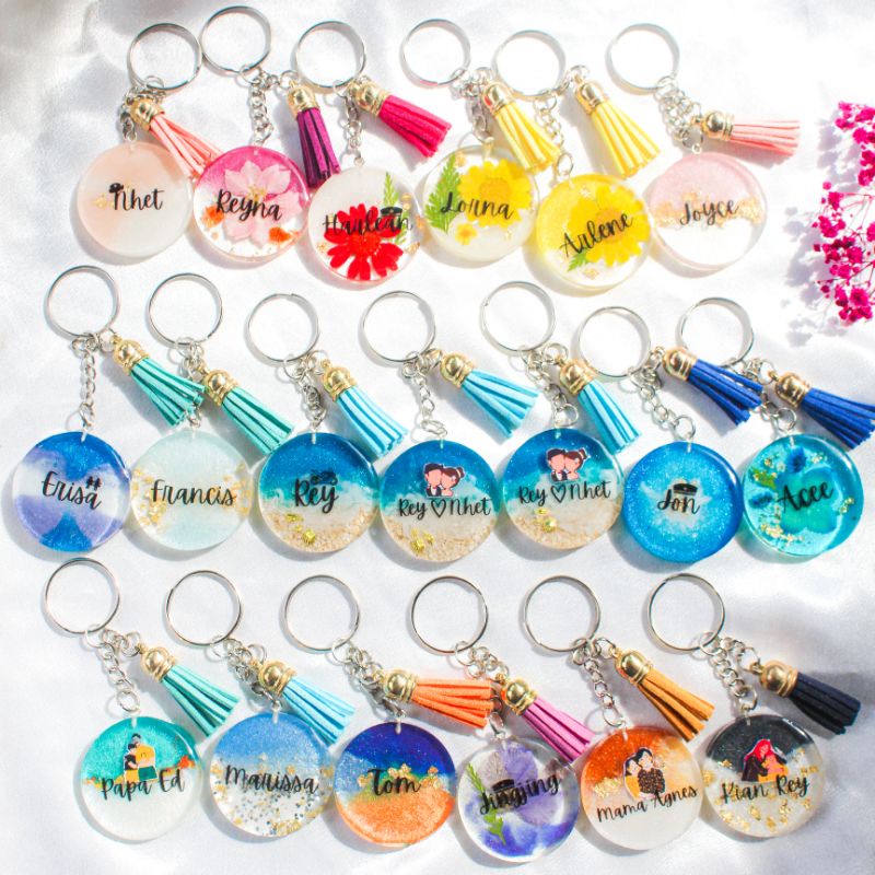 RESIN Keychains | Round | Souvenirs | Personalized | Shopee Philippines