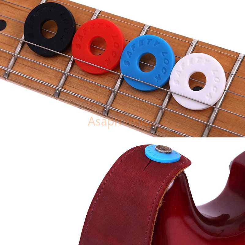 Silicone Bass Belt Musical Instrument Guitar Strap Locks Blocks Easily ...