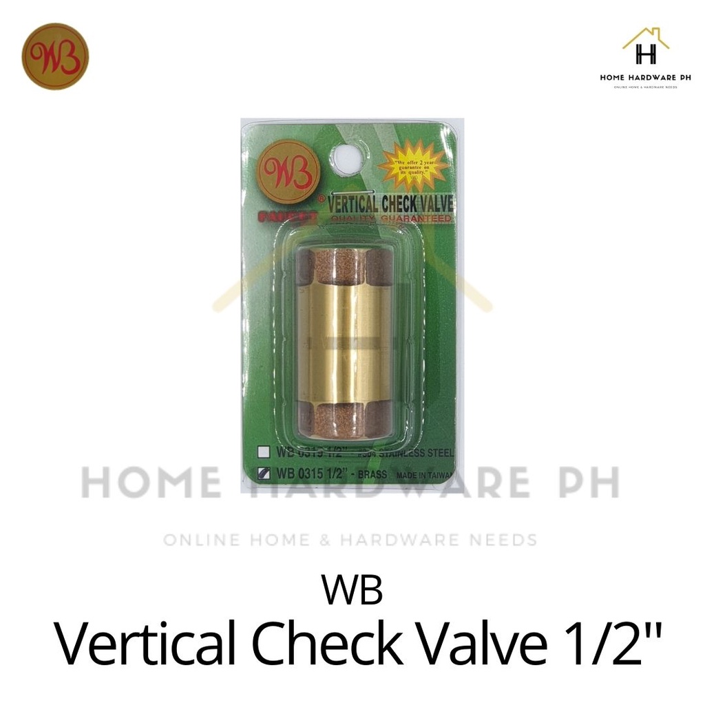 WB 0315 Vertical CHECK Valve 1/2