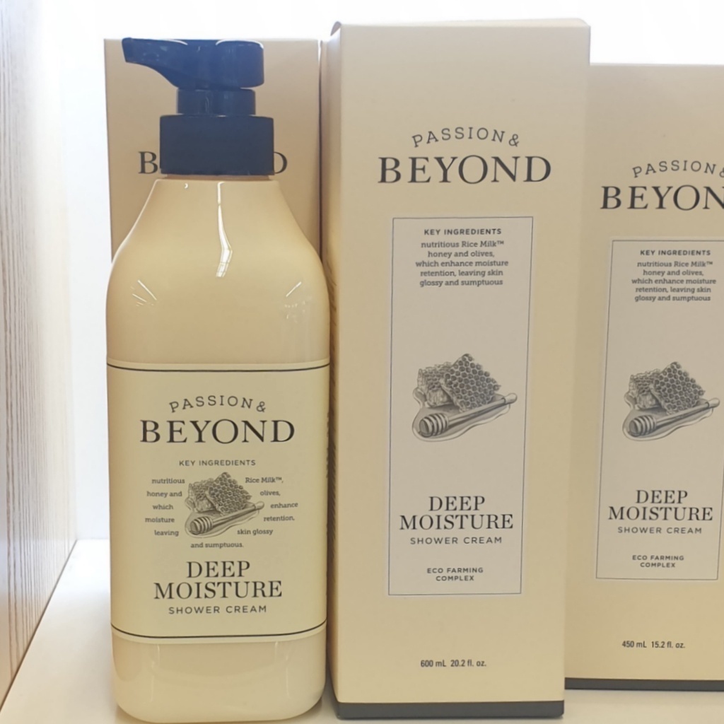 BEYOND Deep Moisture Shower Cream 600 ml # Soft Cream Body Wash ...