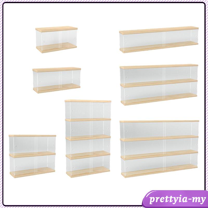 [prettyiaMY] Acrylic Display Case Box Dustproof Protection for Model ...