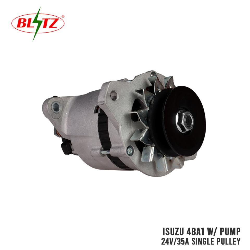 ISUZU 4BA1 WITH PUMP 24V 35A SINGLE PULLEY BCAS BLITZ ALTERNATOR ...