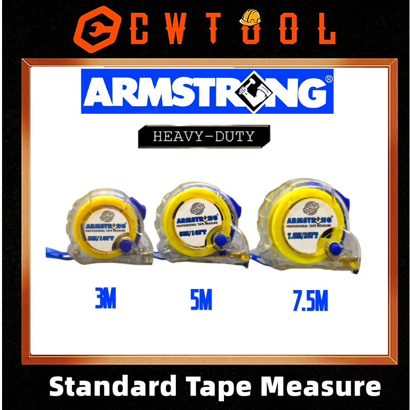 ARMSTRONG Heavy duty & Standard Tape Measure Measuring Meter/ Ruller ...