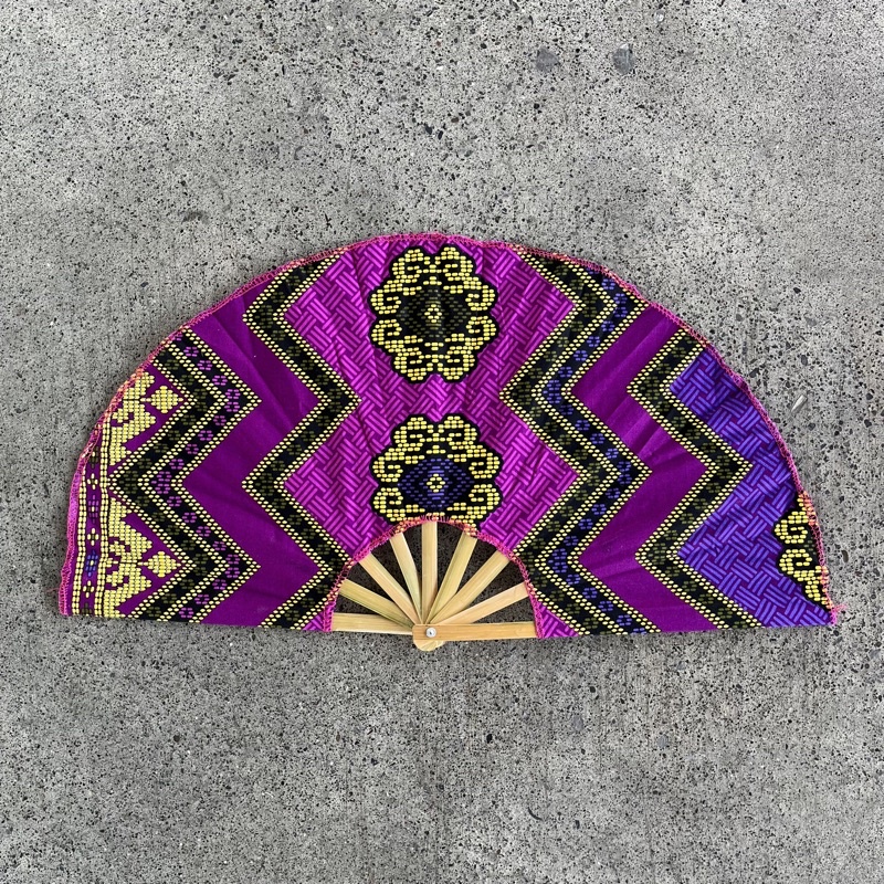 Batik Hand Fan Pamaypay Souvenir Big / Davao Hand Fans Wholesale