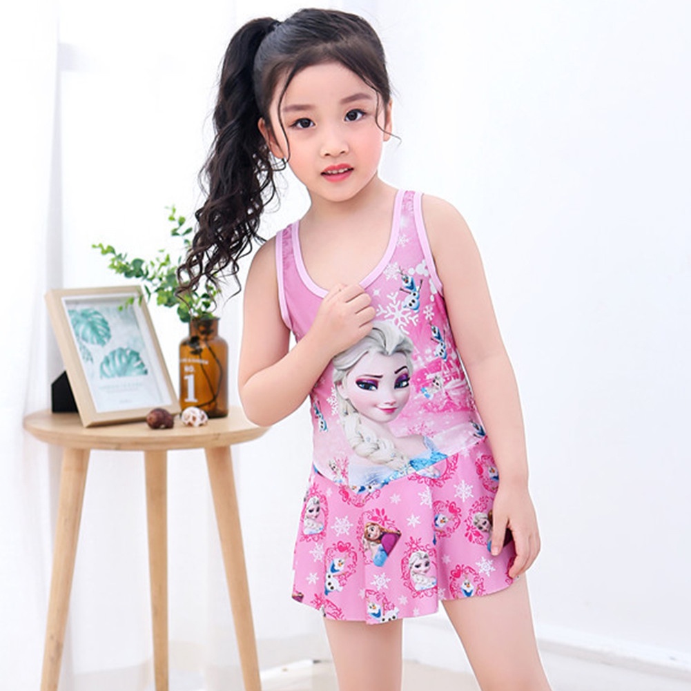 swimsuit for kids girlCH [Hot] Kid Girl Swimwear Jumpsuit Sling Dress ...