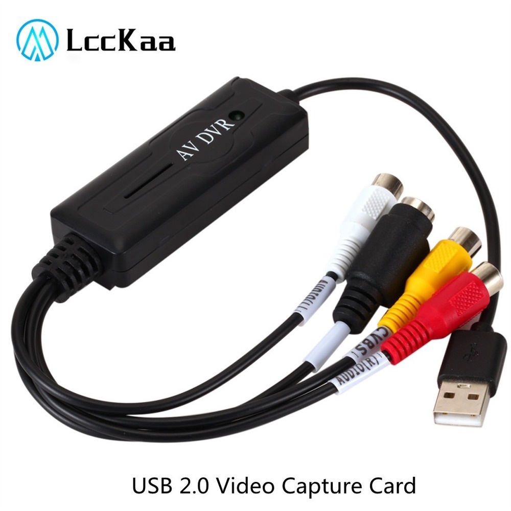 USB 2.0 Video Capture Card USB Digital to AV RCA Converter Portable ...