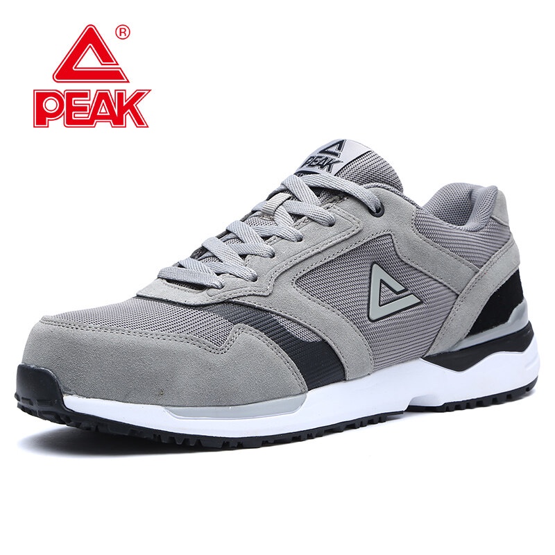 Peak men s steel toe work safety shoes lightweight breathable anti smashing non slip casual sneaker O3ZE Shopee Philippines