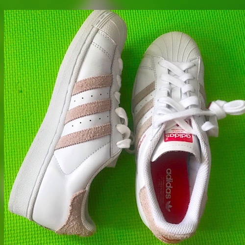 100 Authentic Adidas Superstar shoes for women s preloved size 6