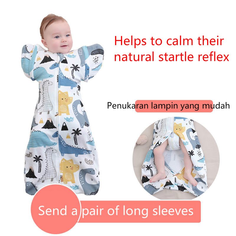 Ready Stock Newborn Baby Sleeping Bag Anti Kick Quilt, Bedung Bayi
