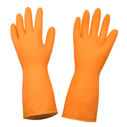 Rubber Gloves Latex Kitchen Long Dish Washing Cleaning | Shopee Philippines