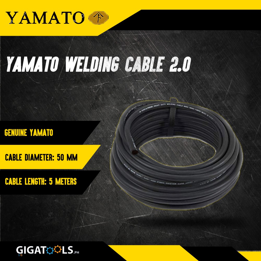 Yamato Welding Cable 2.0 50mm ( 5 meters ) Shopee Philippines