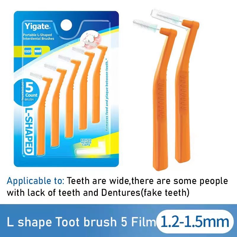 5pcs per pack LShaped Interdental teeth Cleaning Oral hygiene Care
