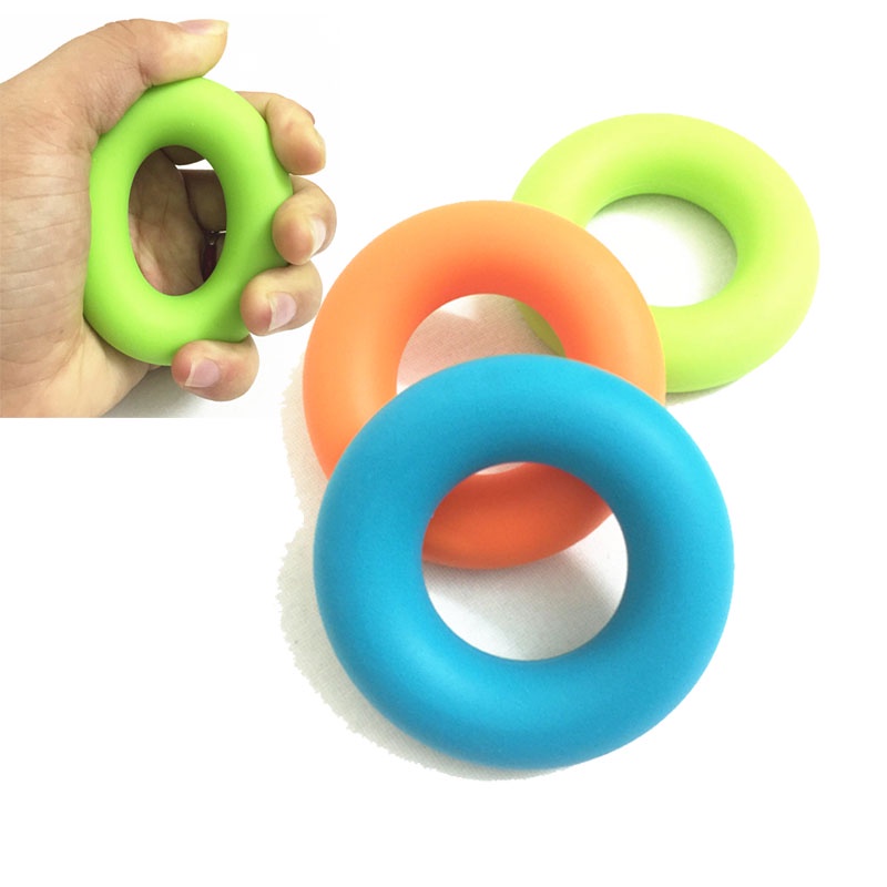 Hand Grip Ring Silicone Therapy Finger Gym Fitness Exerciser Muscle ...