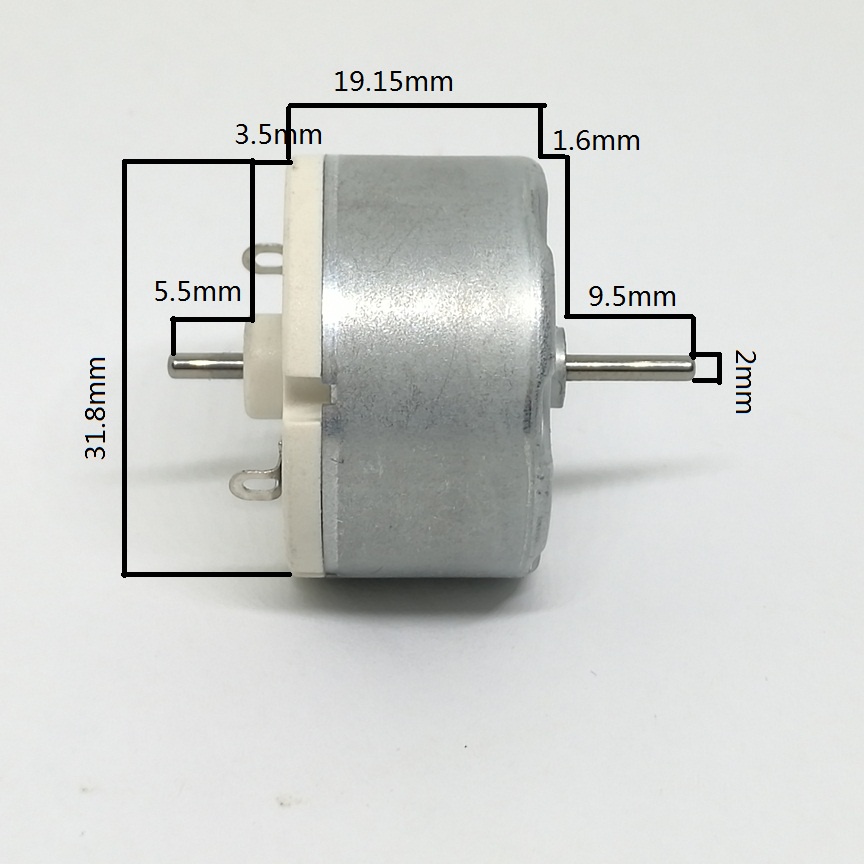 AZJ 1PCS RK-500TB-13480 Brand New Mabuchi Double Output Shaft Micro DC ...