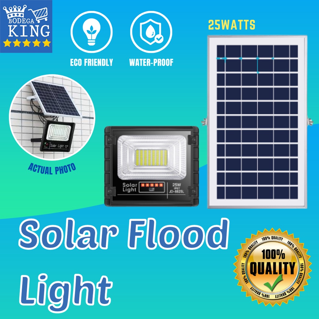 Heavy Duty Solar Flood Light 25 Watts Indoor Outdoor Flood Light Water