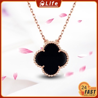 925 Silver Lucky Four-Leaf Clover Gold-Plated Necklace - Find U Rings®  Philippines