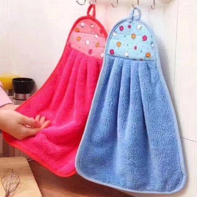 7D Kitchen Hanging Towel Wipe Rag （Random Color) | Shopee Philippines