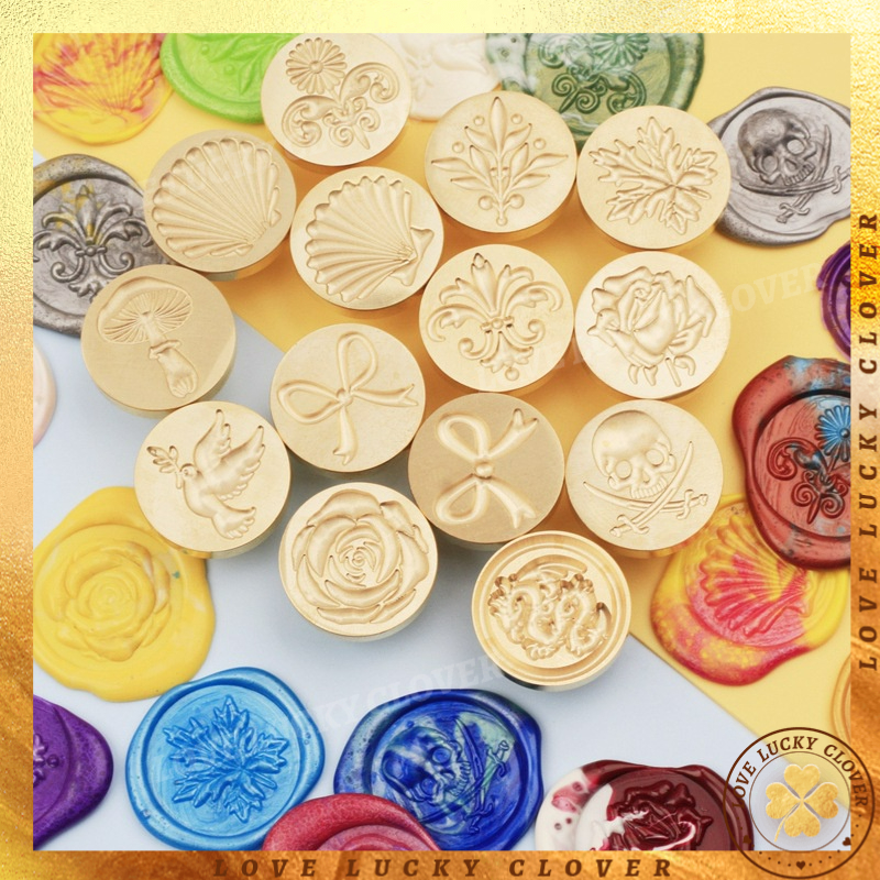 3D Embossed Fire Lacquer Seal Copper Head Sealing Wax Stamp Handbook ...
