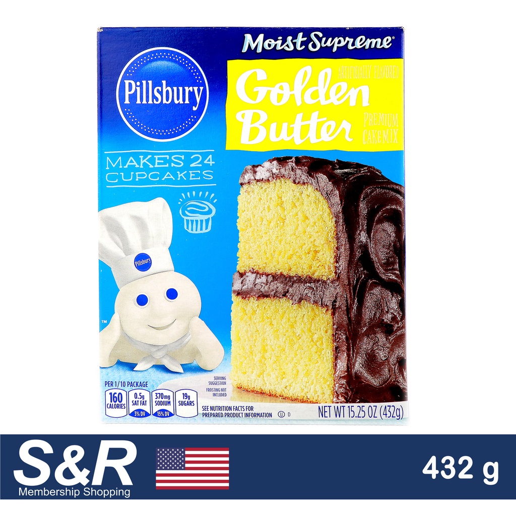 Pillsbury Moist Supreme Golden Butter Premium Cake Mix 432g | Shopee ...