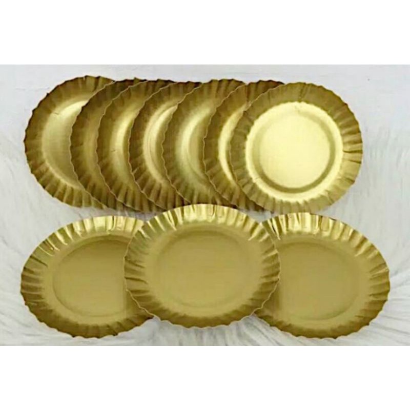 Cheap gold paper clearance plates