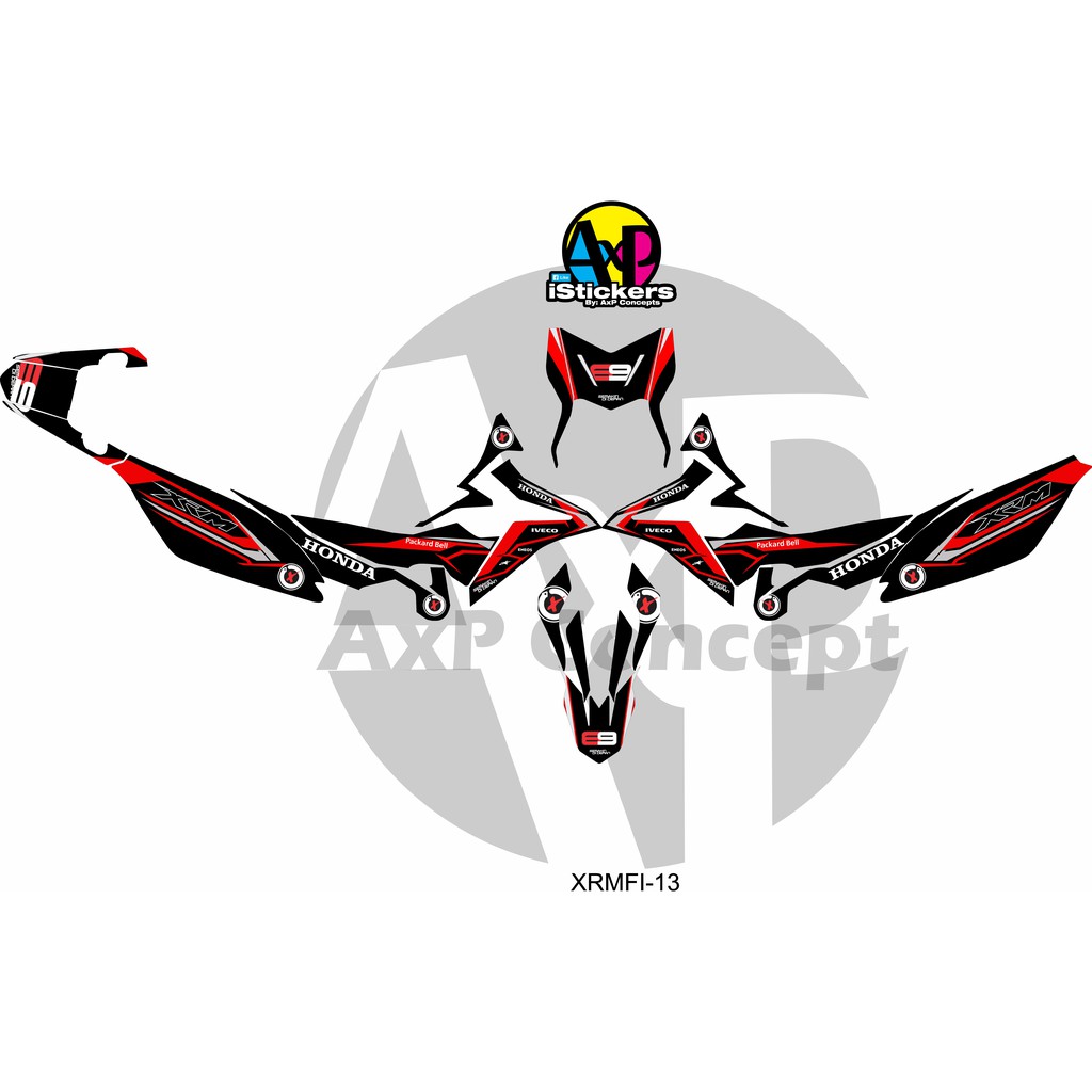 Honda xrm 125 fi outlet decals