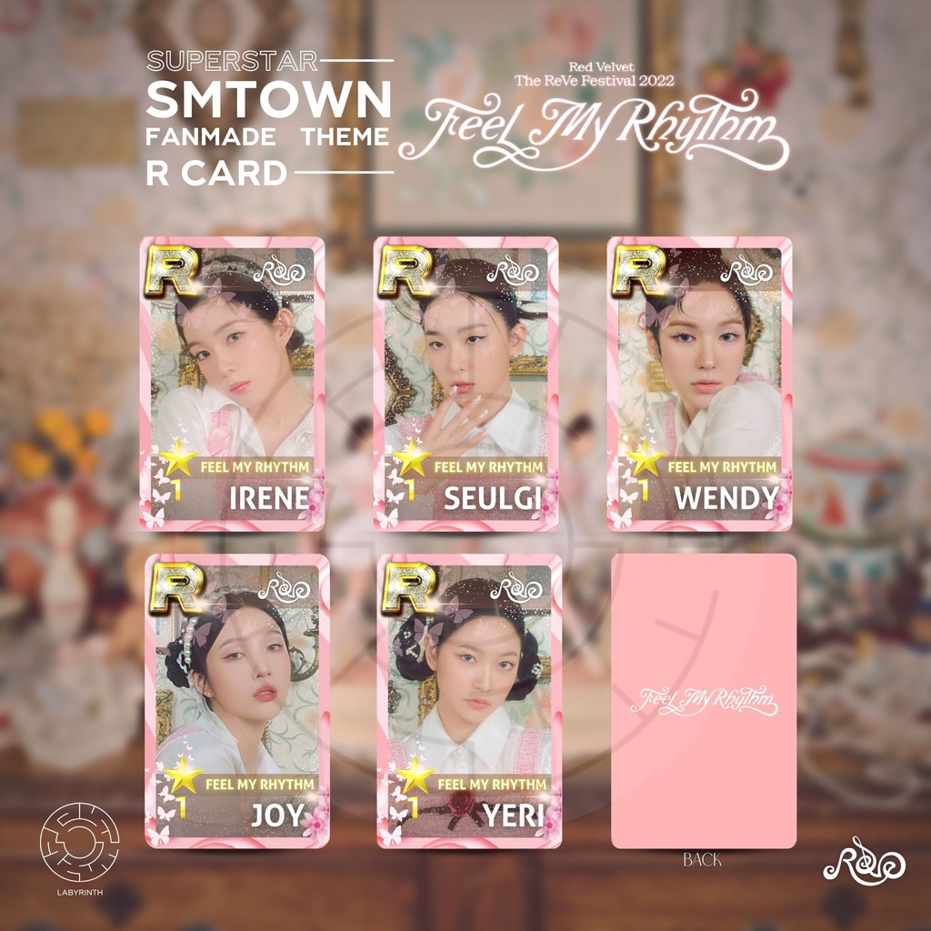 SUPERSTAR SMTown Theme R Card / Photocard - Red Velvet - Feel My 