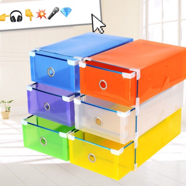 colorful shoe box (size:31 x 20 x11cm) | Shopee Philippines