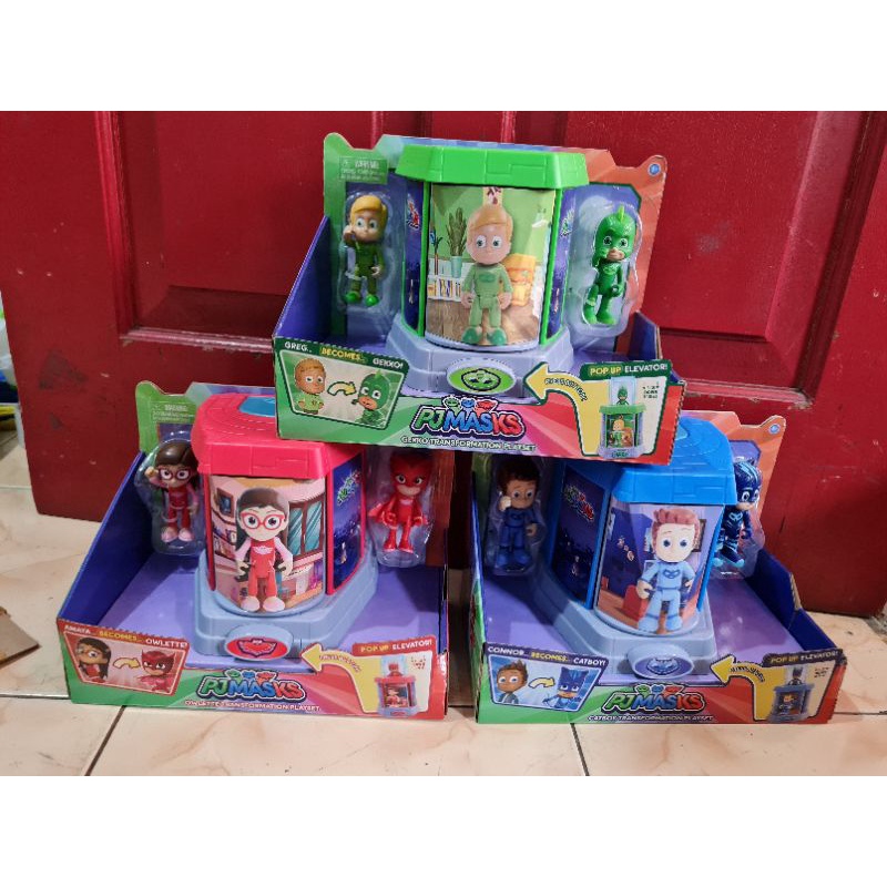 PJ masks transformation playset gekko. catboy. owlette | Shopee Philippines
