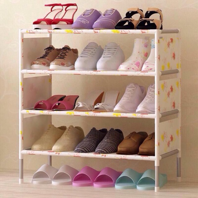 SHOPP INN Stackable 4-Layer Shoe Rack ( Maple leaf) | Shopee Philippines
