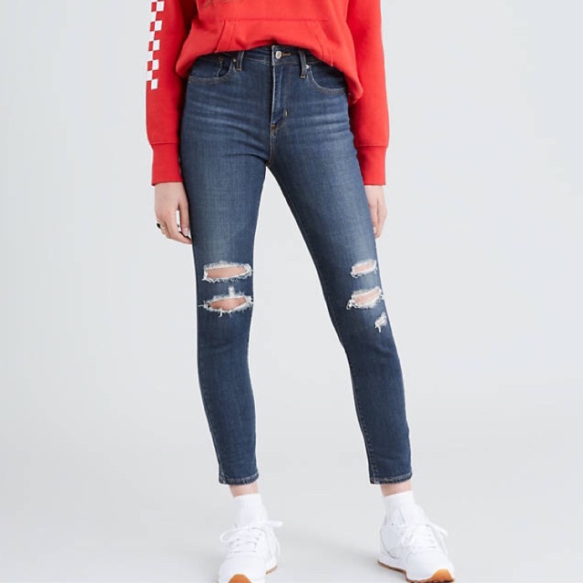 Levi's 721 high rise hotsell skinny ripped