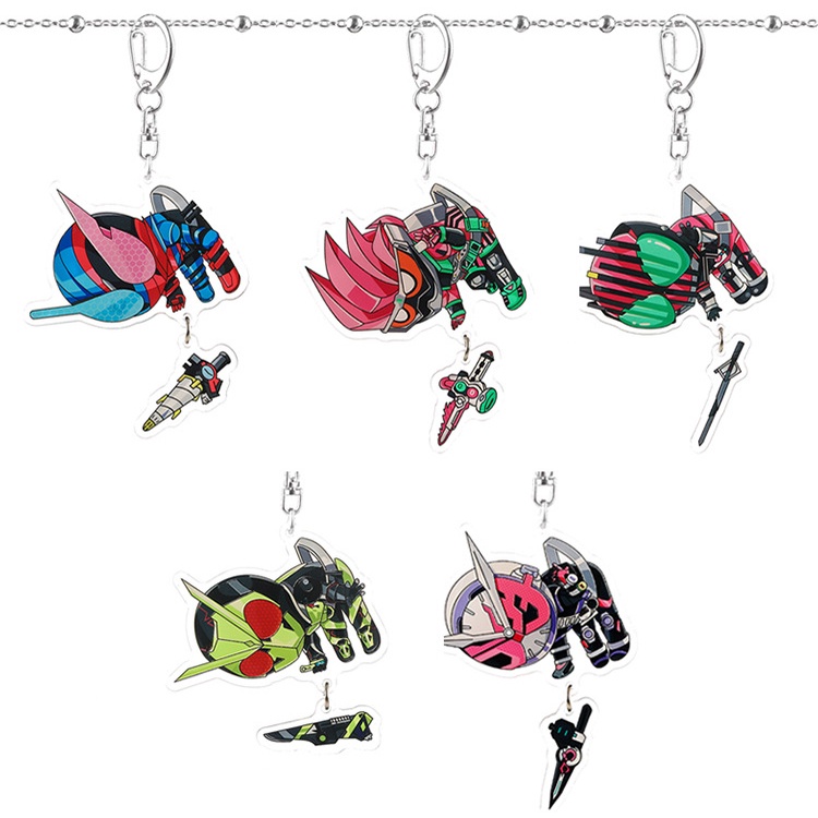 Masked Kamen Rider Cosplay Key Chains Keychain Acrylic Bag Pendant ...