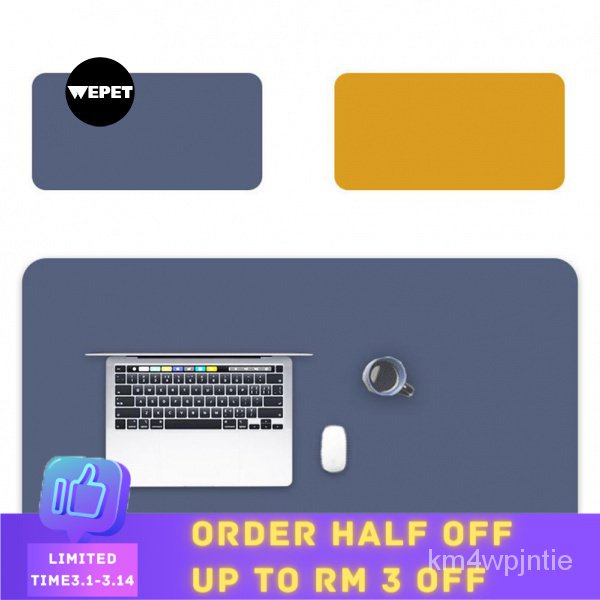 【WEPET】Multifunctional Office Desk Pad Pink Desk Top Cover Mat,laptop